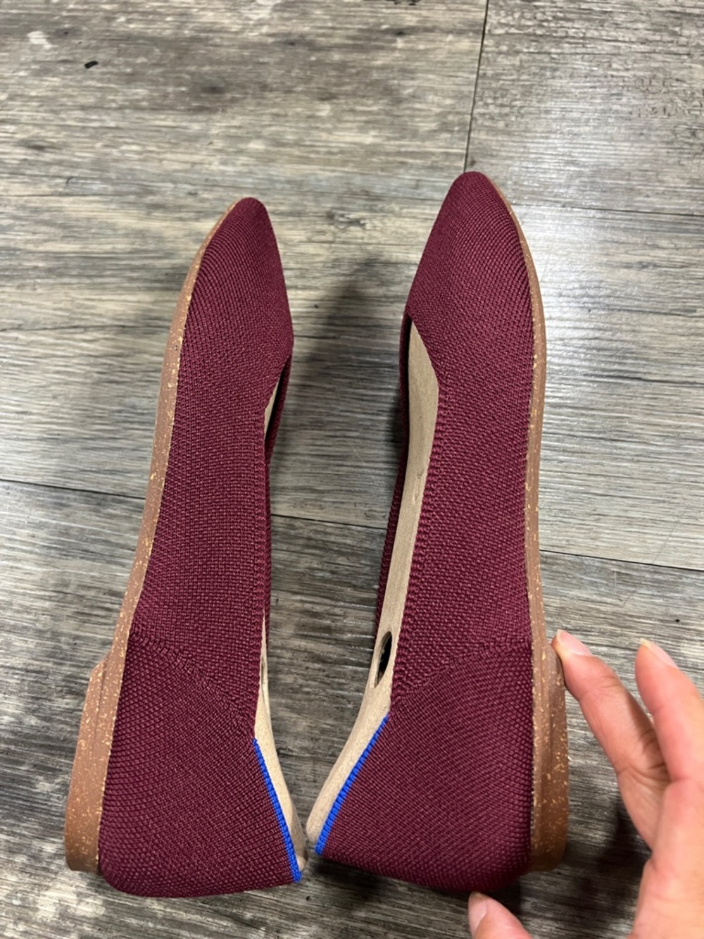 NWT Rothy’s Maroon Red Pointed Flats - Picture 3 of 5